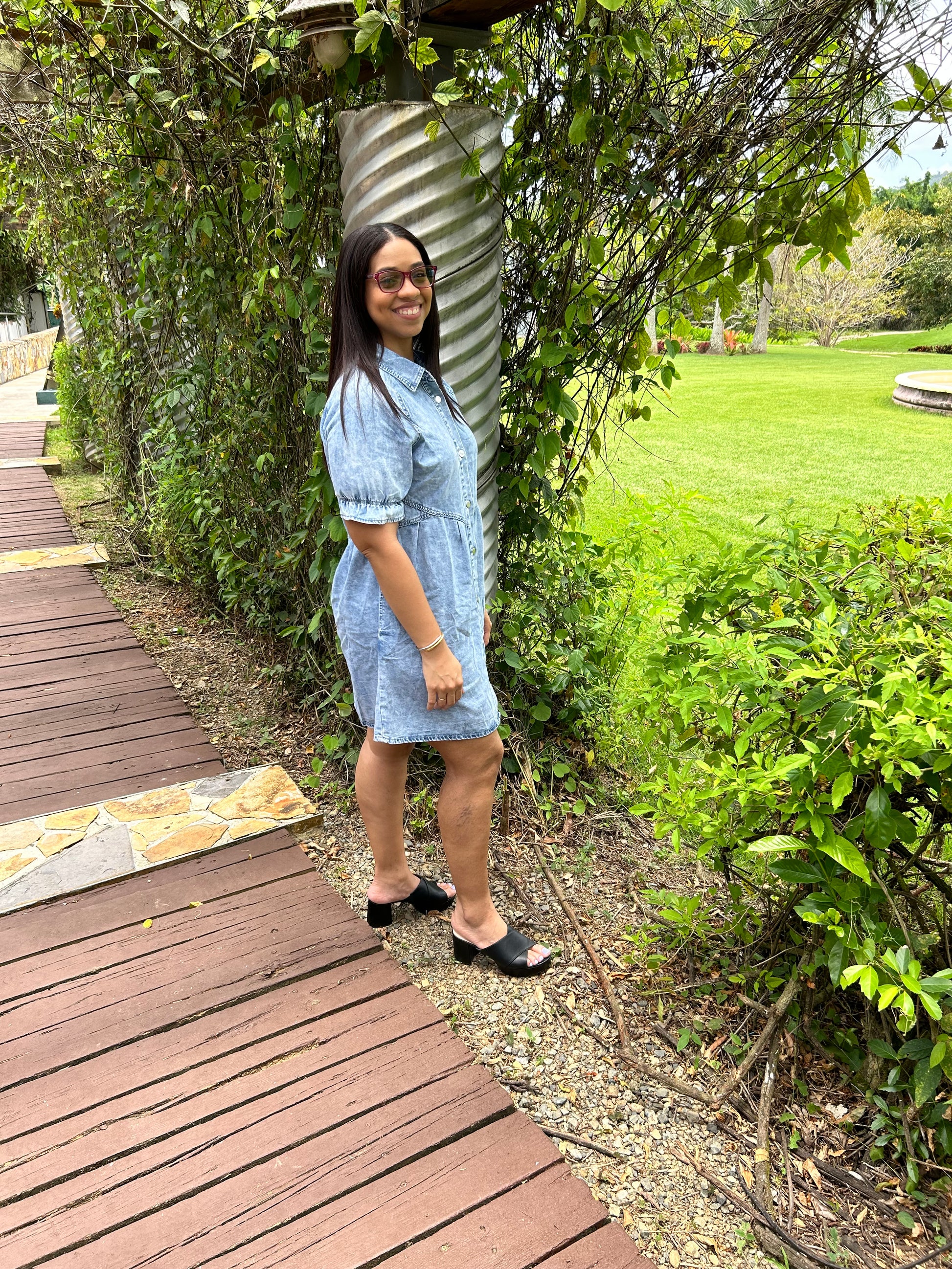 DENIM DRESS LIGHT – THE MARIE SISTER SHOP